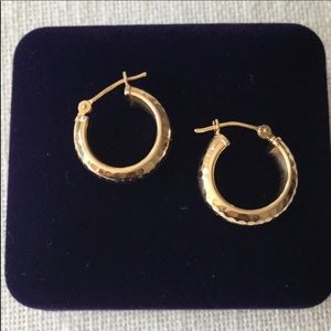 Solid 14k Gold Hoops